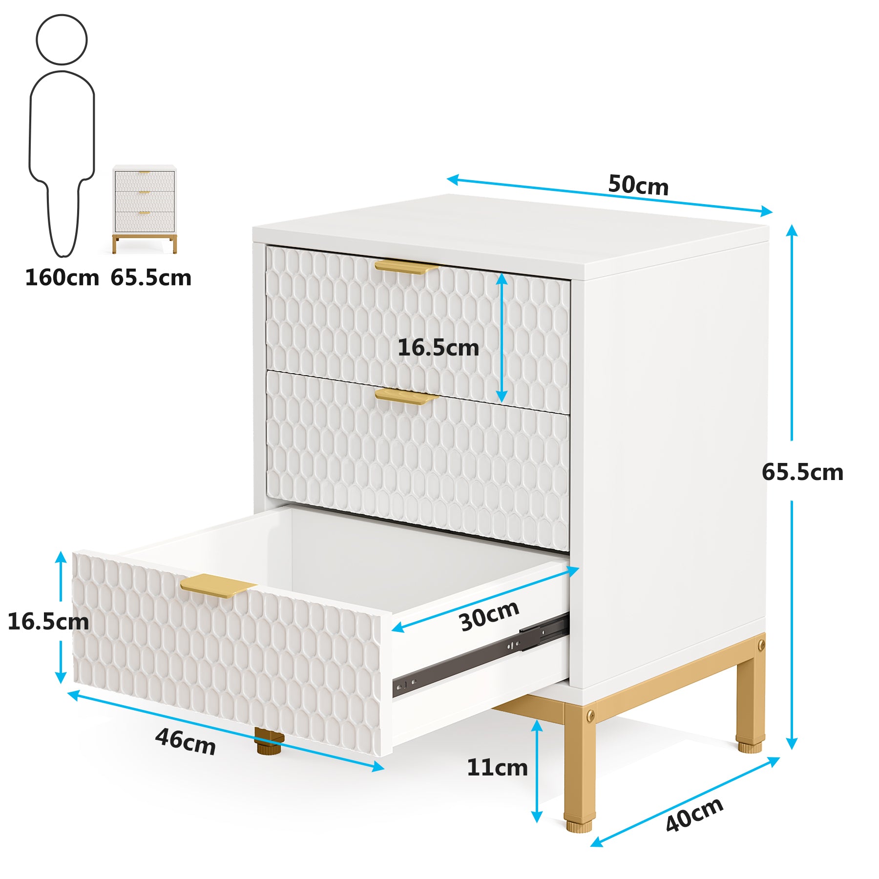 Comodino Interamente In Legno Massello Con 3 Cassetti, Tavolino Salotto Per Mobili Da Camera Da Letto,comodini Con Cassetto Alto 65cm, Cassettiera Comodino Interamente In Legno Massello Con 3 Cassetti, Tavolino Salotto Per Mobili Da Camera Da Letto,comodini Con Cassetto Alto 65cm, Cassettiera