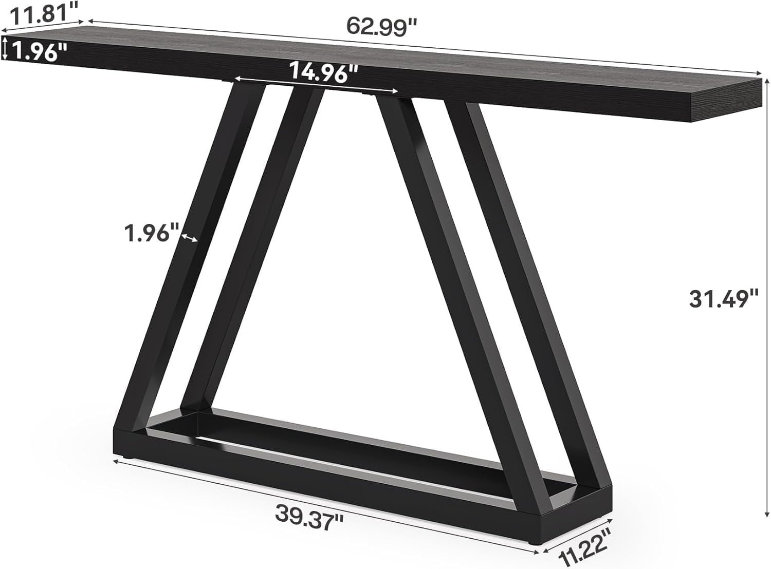 Tribesigns Tavolo consolle, 160 cm moderno tavolo d'ingresso per soggiorno