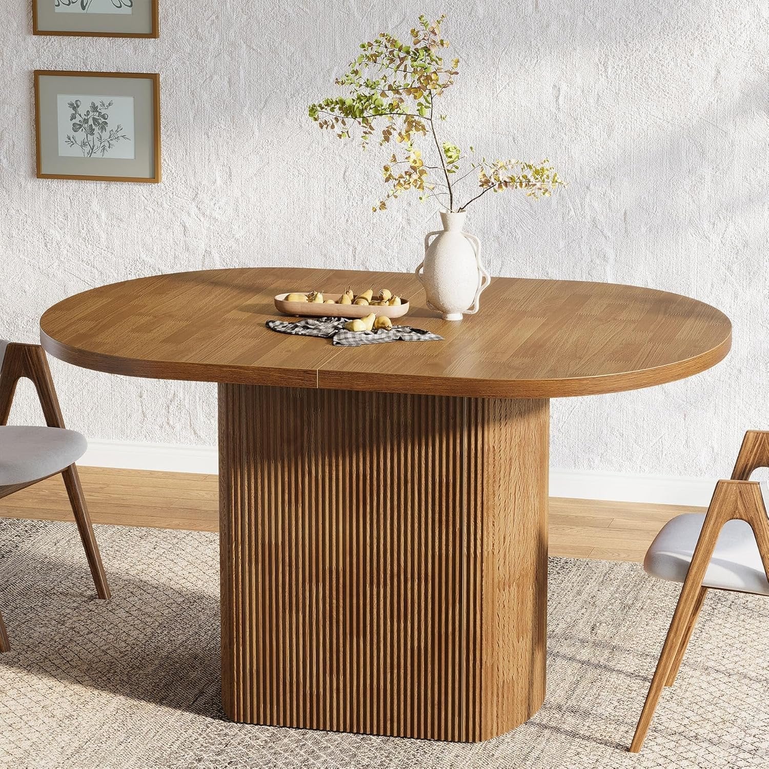 Tribesigns 80 cm Tavolo da pranzo, piccolo tavolo da cucina rotondo per 2-4 persone
