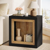 Tribesigns Tavolino moderno, tavolino rettangolare in legno rustico con design ispirato alla cornice 3