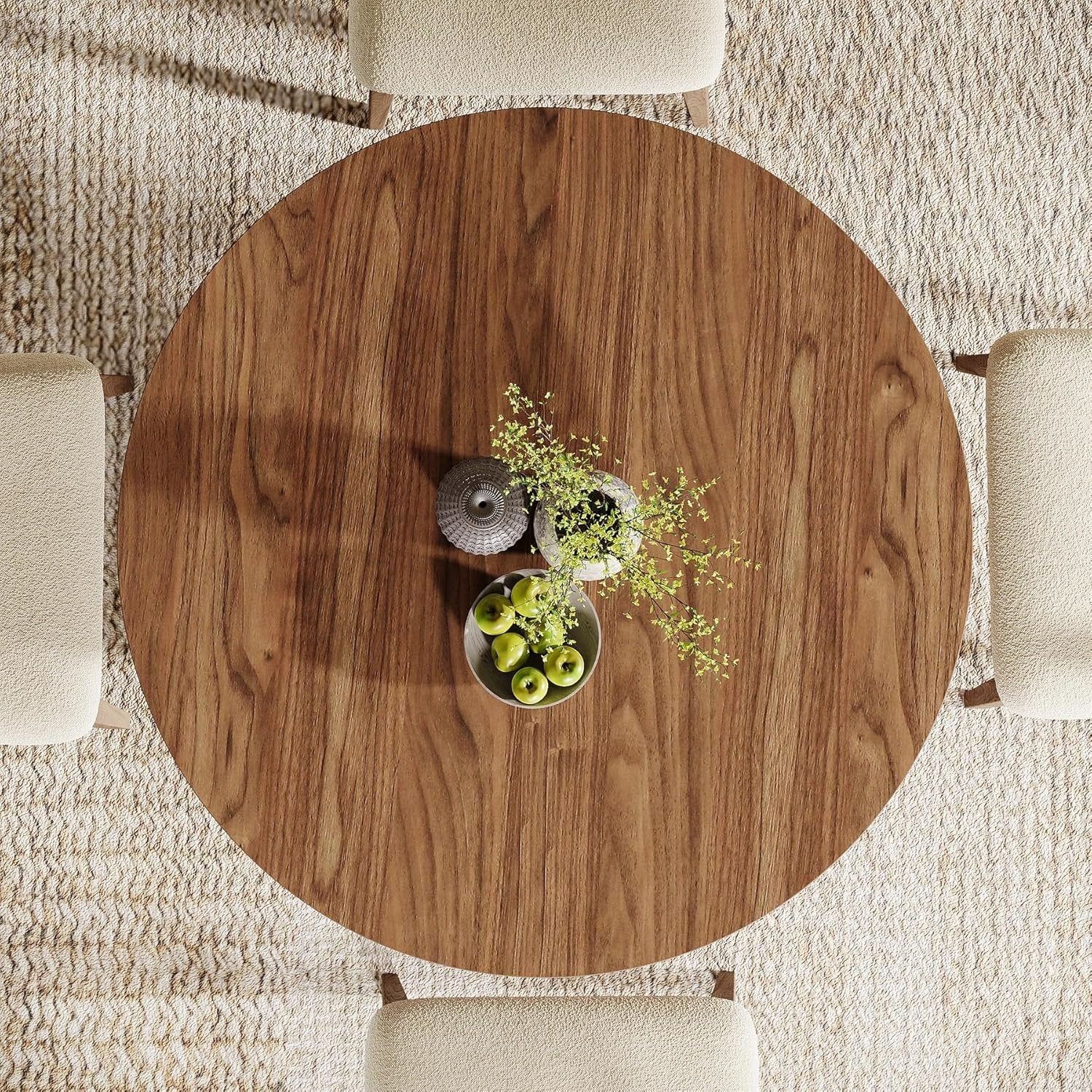 Tribesigns 80 cm Tavolo da Pranzo, Tavolo da Cucina Rotondo per 2