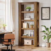 Tribesigns 180 cm Libreria, Scaffale espositiva Etagere su 6 livelli per ufficio domestico 3
