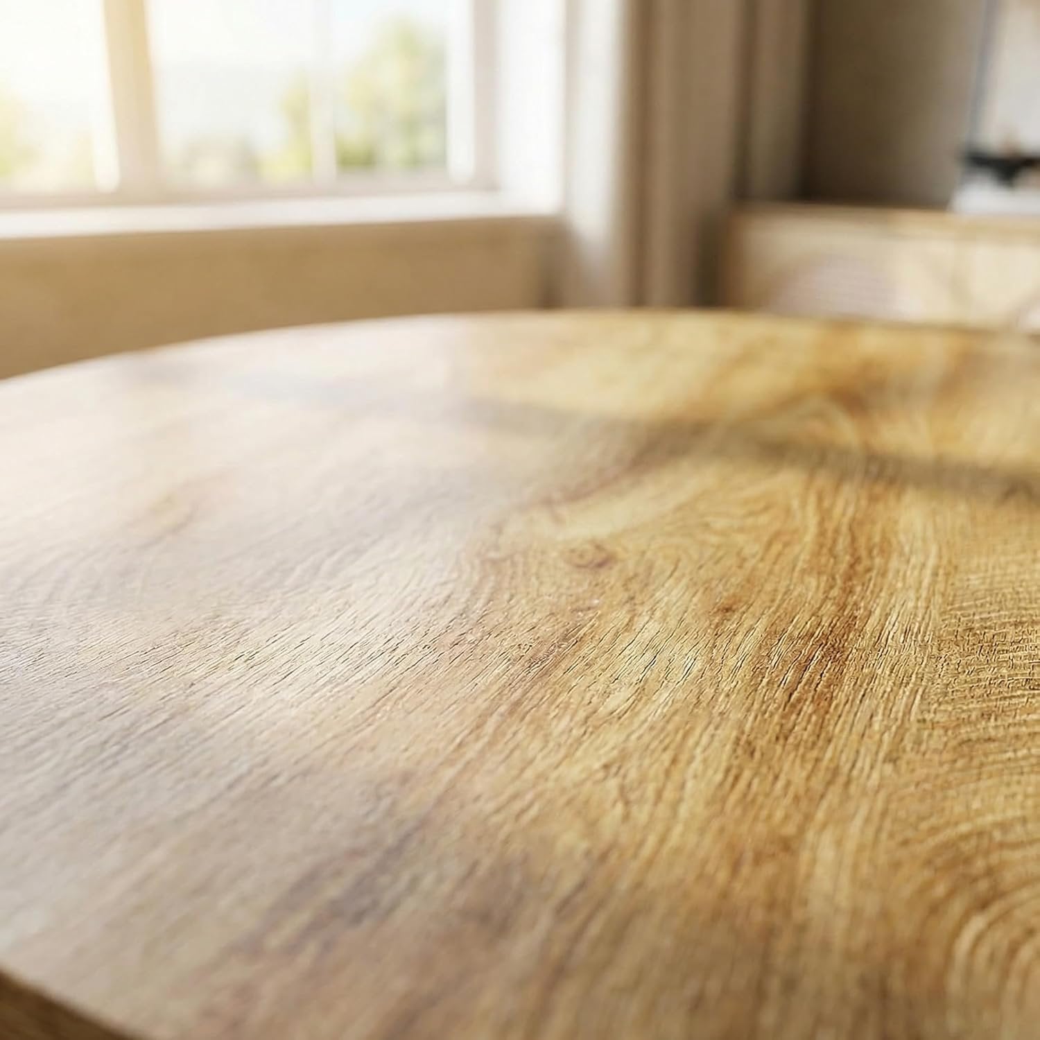 Tribesigns Tavolo da Pranzo Rotondo, Tavolo Cucina in Legno 80 cm per 4 Persone