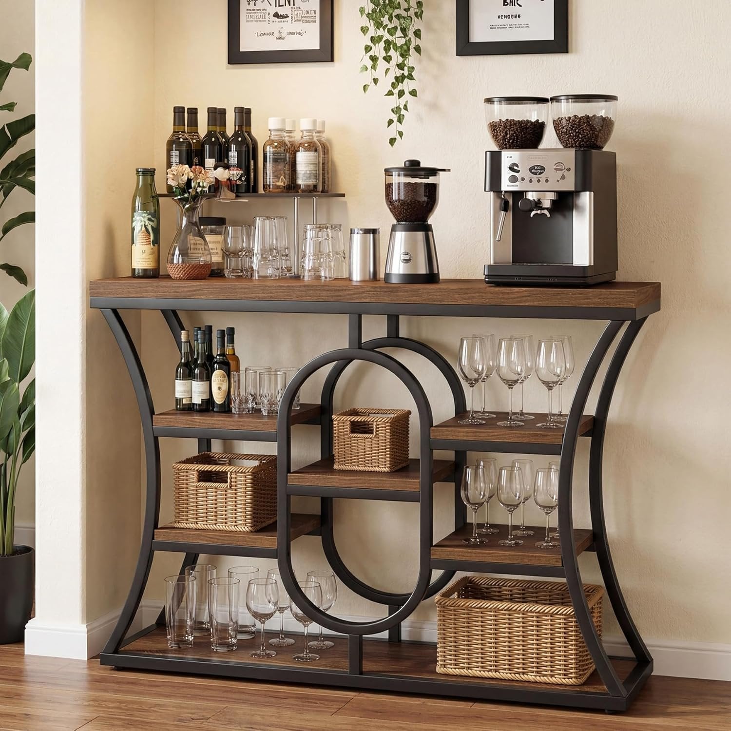 Tribesigns Tavoli da consolle da 105 cm, tavolino dietro il divano per il soggiorno