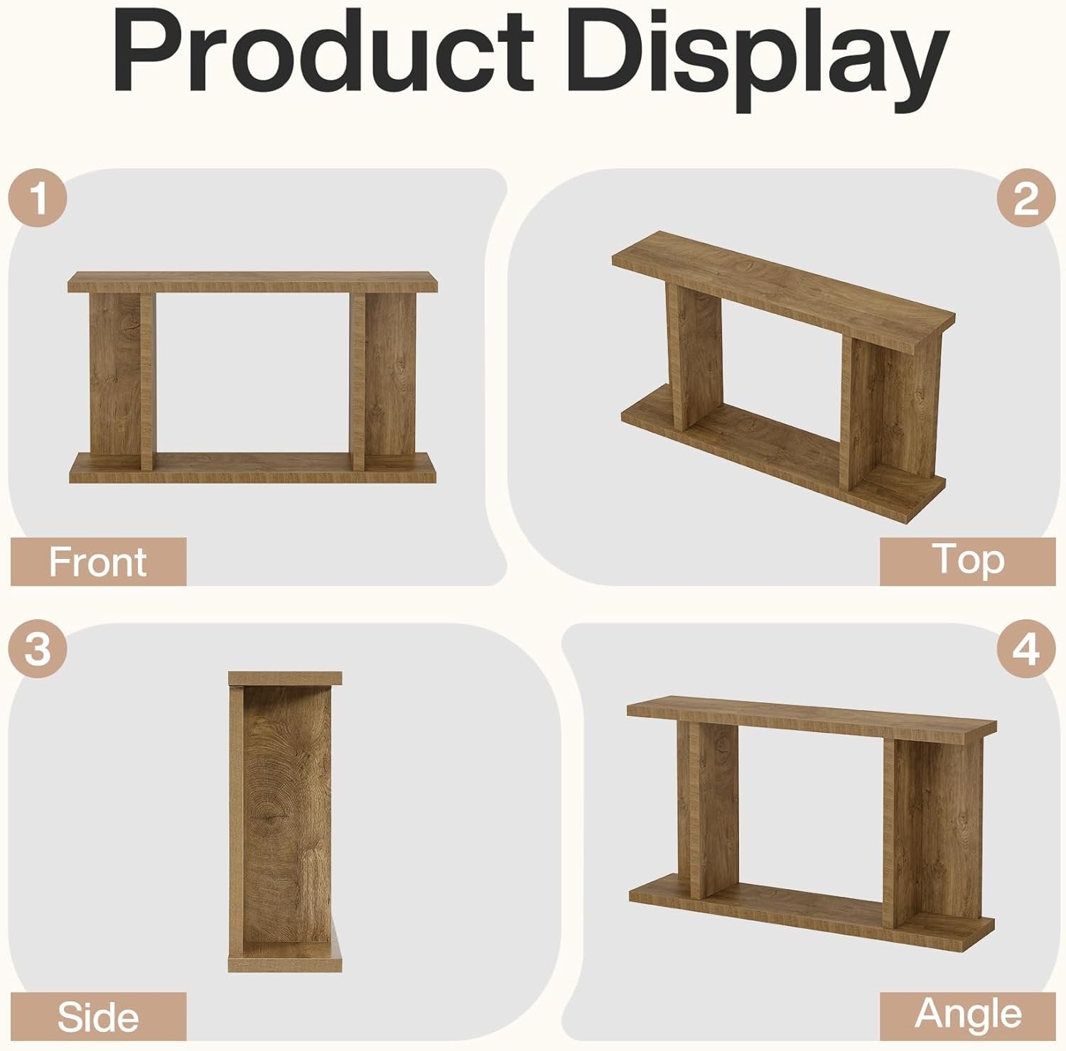 Tribesigns Tavolo consolle da 140 cm, moderno tavolino in rovere rustico per ingresso
