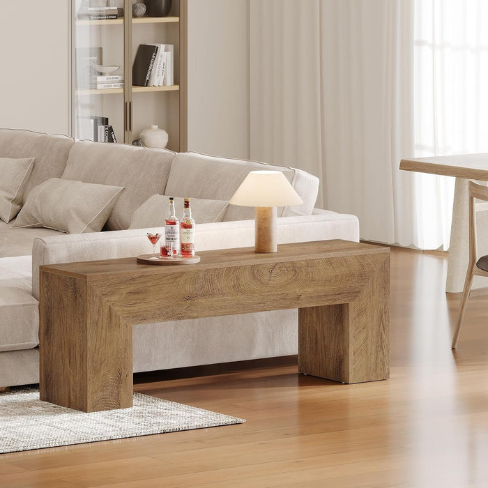 Tribesigns Panca da Ingresso Country in Legno con Vano Portascarpe, 120 cm, per Entrata