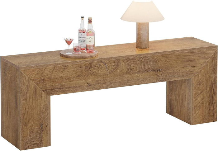Tribesigns Panca da Ingresso Country in Legno con Vano Portascarpe, 120 cm, per Entrata