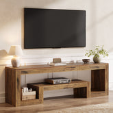 Mobile TV da 160 cm, consolle multimediale bassa con scomparti aperti per TV da 55/60/65 pollici 3