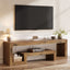 Mobile TV da 160 cm, consolle multimediale bassa con scomparti aperti per TV da 55/60/65 pollici