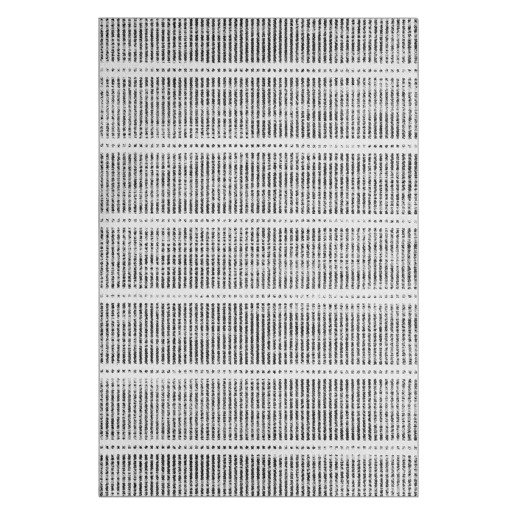 Tribesigns Tappeti ultra sottili lavabili 160x230/200x300 cm, moderni tappeti antiscivolo a righe in stile rustico, morbidi, per interni, ideali per soggiorno e camera da letto, certificati Oeko-Tex