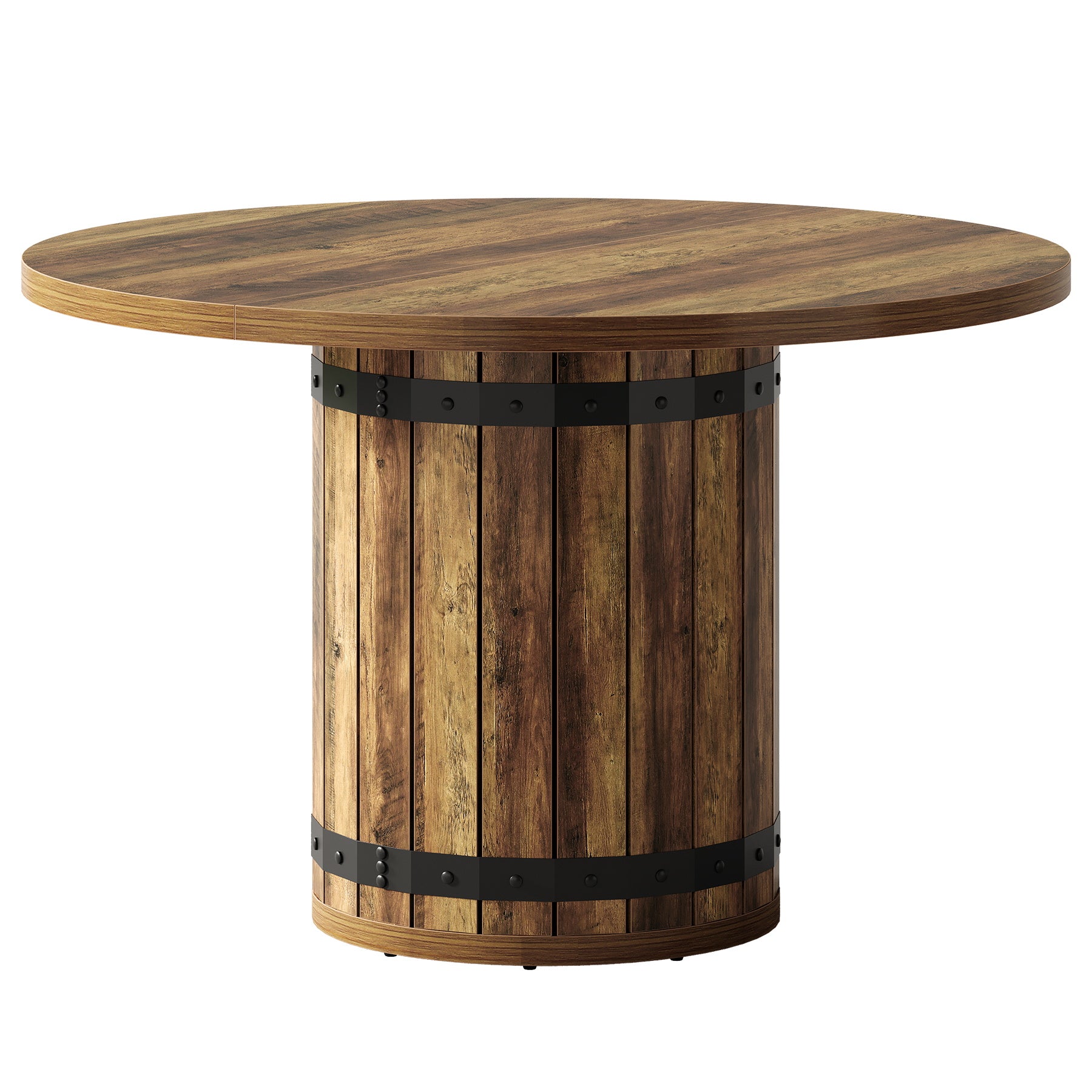 Tribesigns 100 cm Tavolo da pranzo, tavolo rotondo da cucina per 4 persone