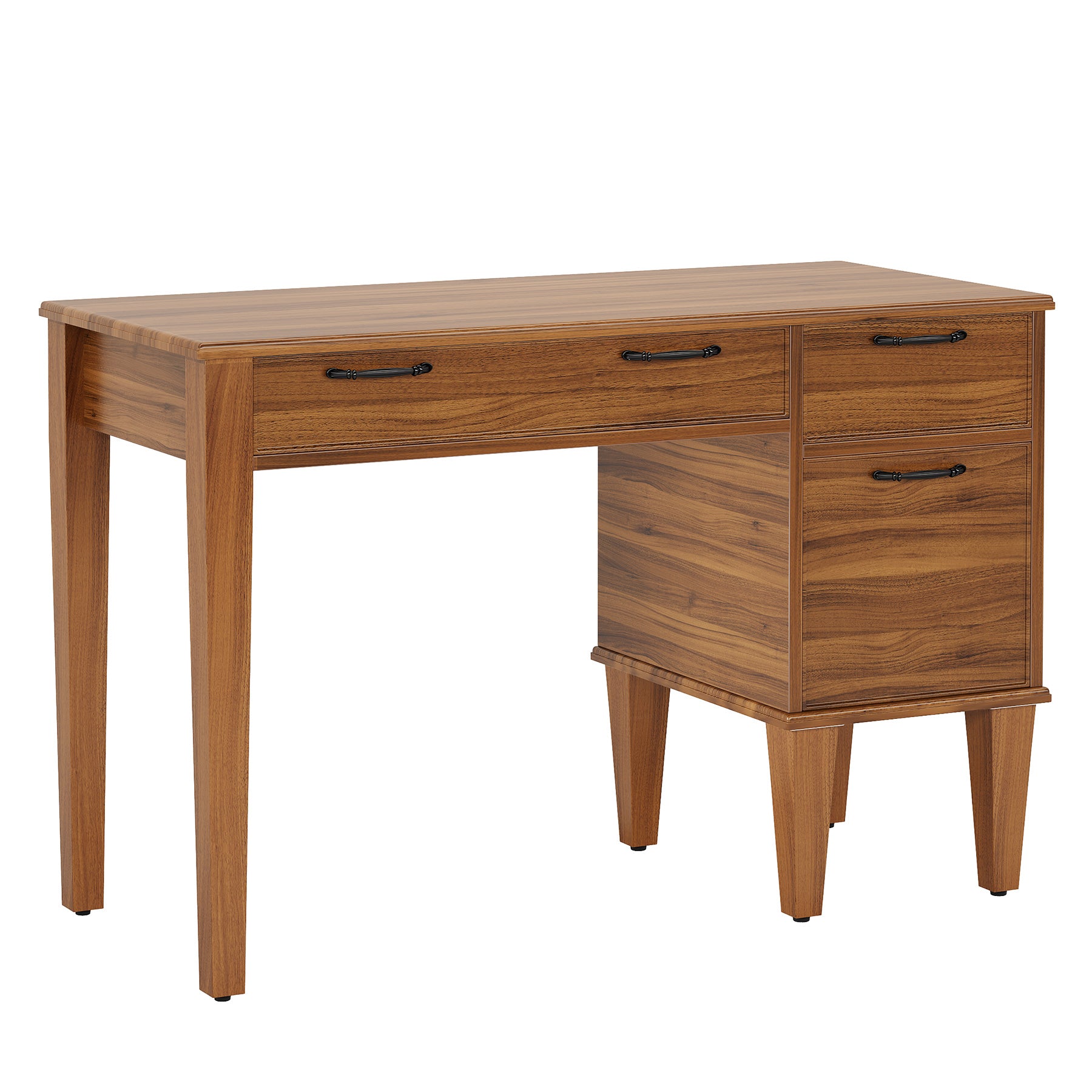 Tribesigns 120 cm Scrivania per computer, Scrivania da ufficio con 4 cassetti