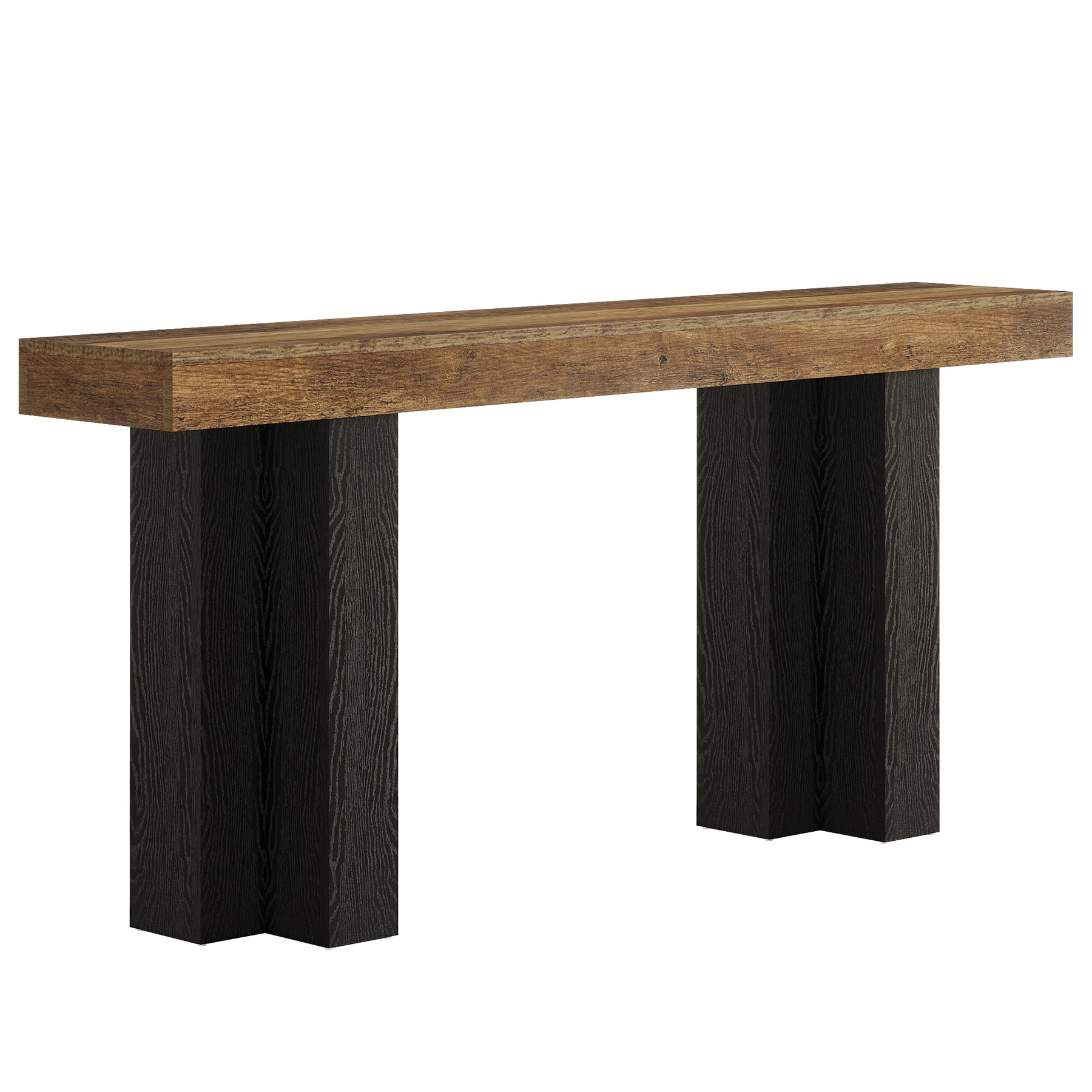Tribesigns 160 cm Tavolino da ingresso, Tavolo consolle con gambe robuste