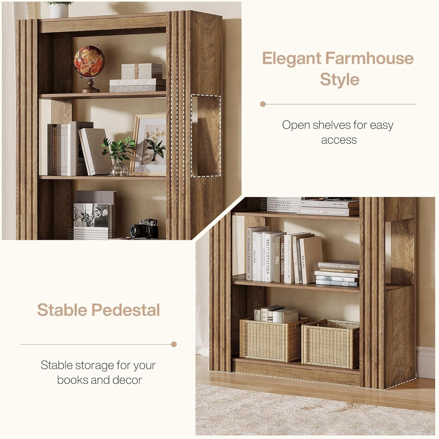 Tribesigns 180 cm Libreria, scaffale con 5 ripiani aperti per ufficio