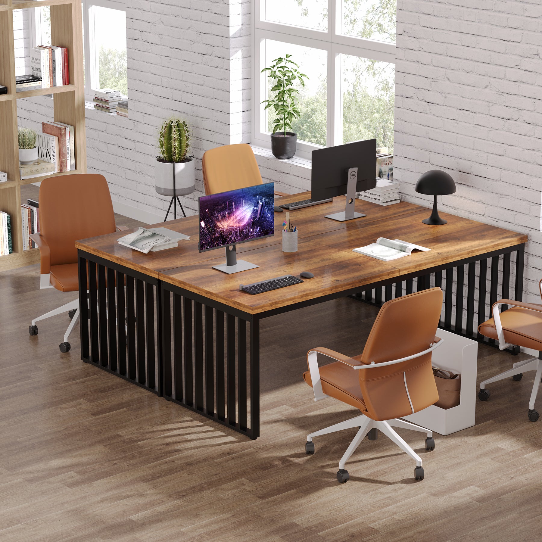 Tribesigns 180 cm scrivania, Scrivania per computer tavolo da ufficio tavolo da conferenza