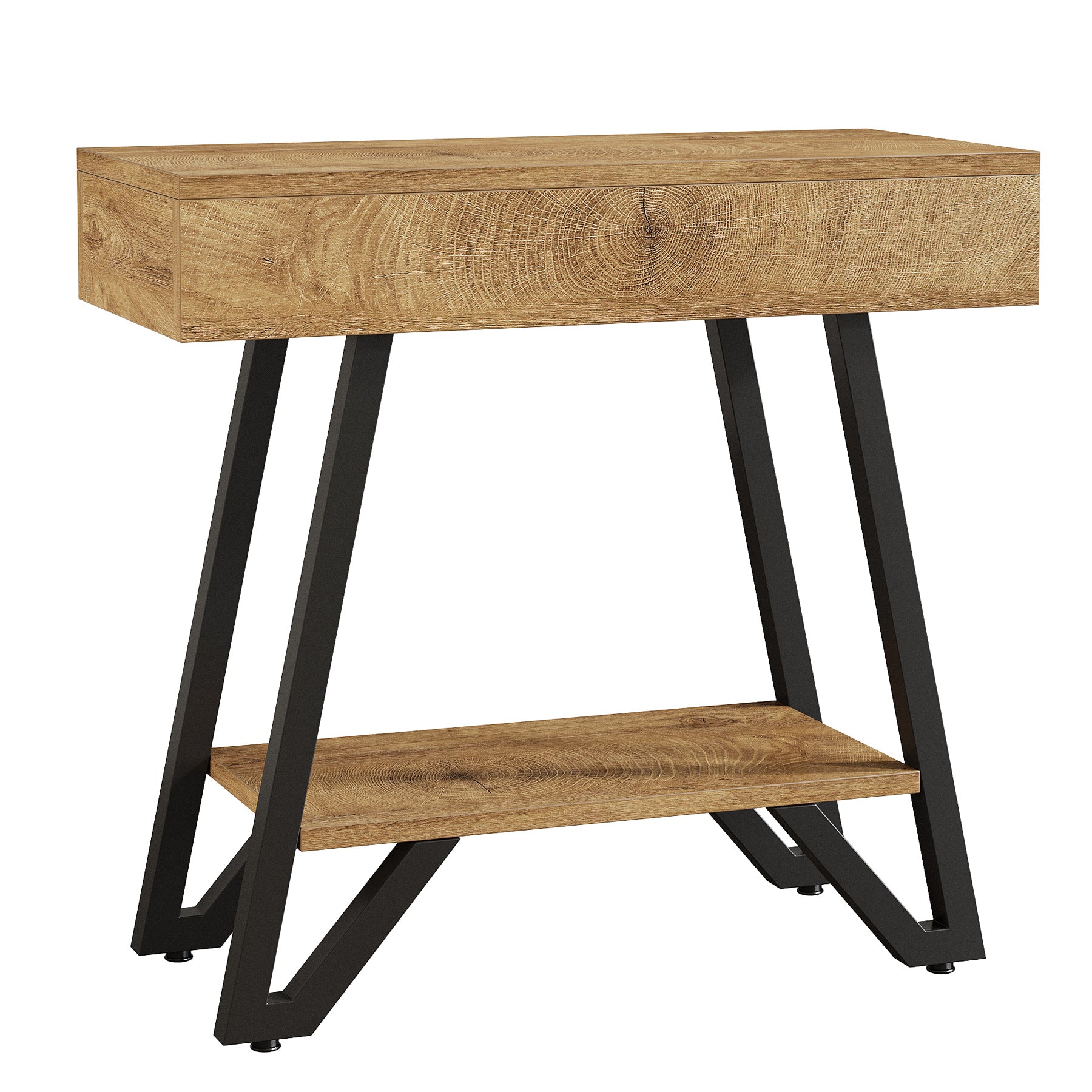 Tribesigns 60 cm Tavolino, tavolino stretto piccolo comodino con ripiani