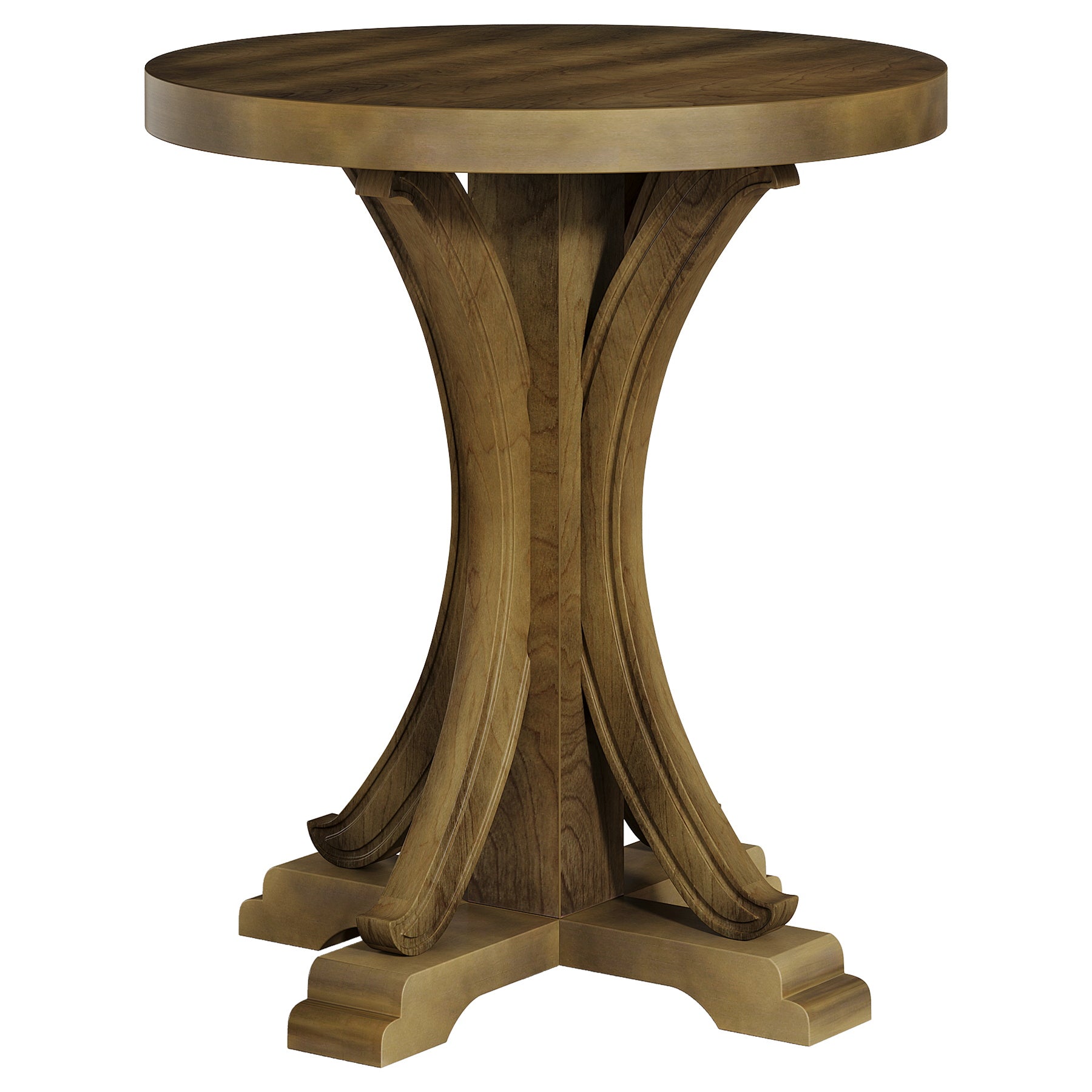 Tribesigns 60 cm Tavolo Da Pranzo, Tavolo Cucina Rotondo per 2 Persone in abete massiccio