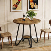 Tribesigns 80 cm Tavolo da Pranzo, Tavolo da Cucina Rotondo Tavolo da Caffè per 2-4 3