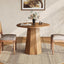 Tribesigns 80 cm tavolo da pranzo, tavolo da cusina rotondo con base ottagonale per 2-4