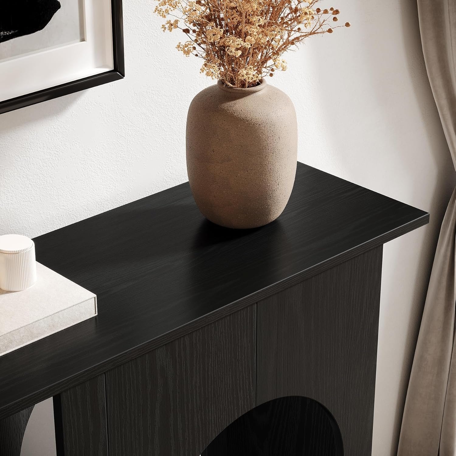 Tribesigns 90 cm Tavolo da divano, moderna sottile consolle dietro per ingresso