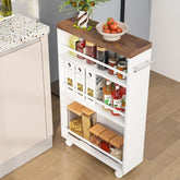Tribesigns Carrello sottile da cucina, carrelli a 4 piani estraibile su ruote per piccoli spazi 3