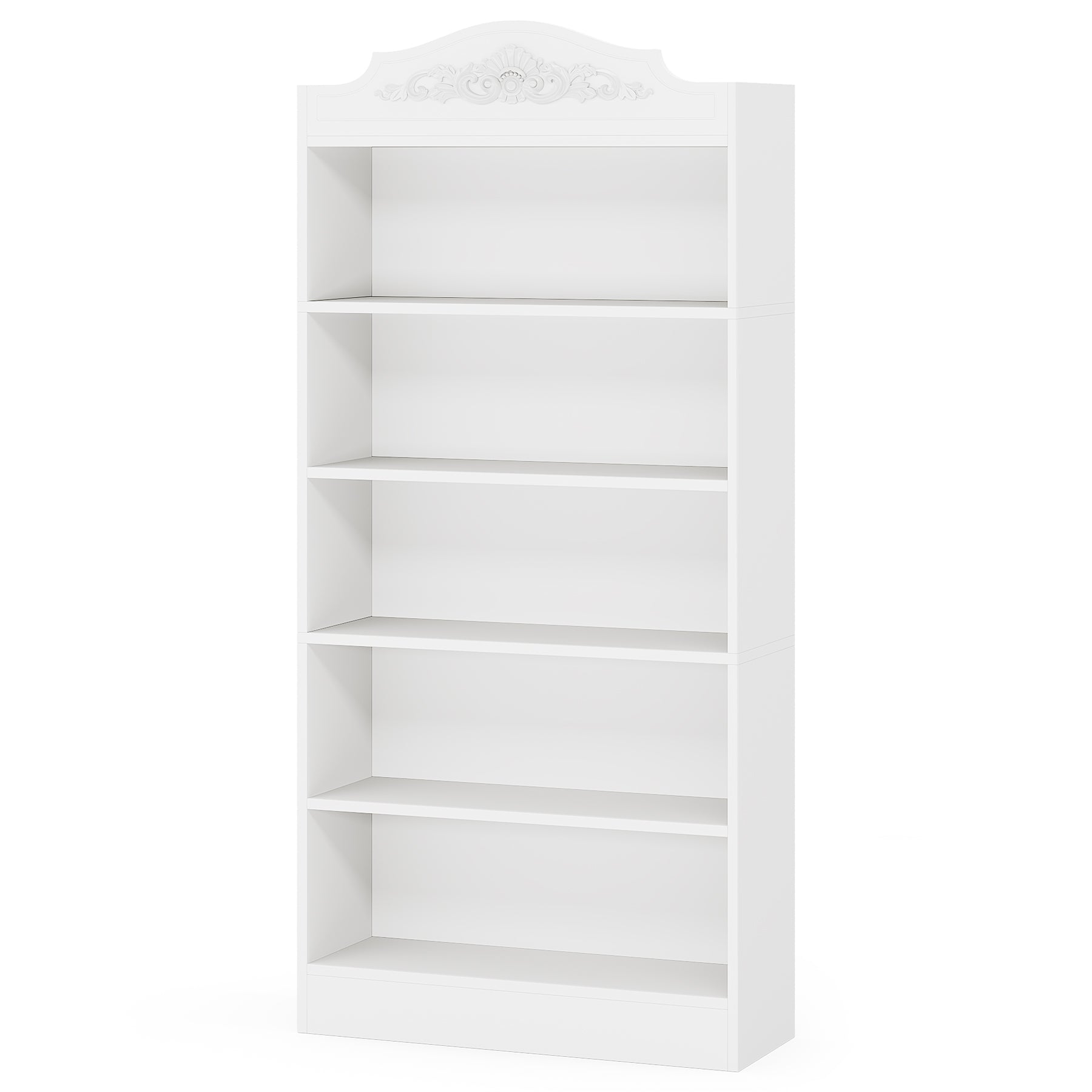 Tribesigns Libreria Alta 190 Cm Ad Arco, Scaffale A 5 Ripiani Con Ripiani Portaoggetti e Espositivi