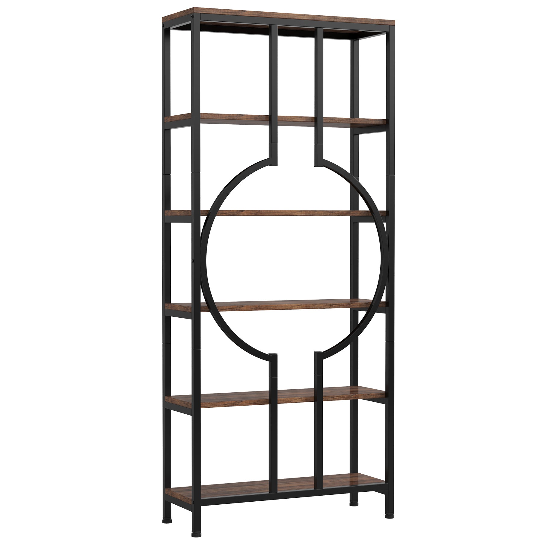 Tribesigns Libreria industriale, libreria alta Etagère a 6 ripiani con ripiani aperti