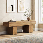 Tribesigns Panchina da 140 cm, panca da ingresso con gambe resistenti 3