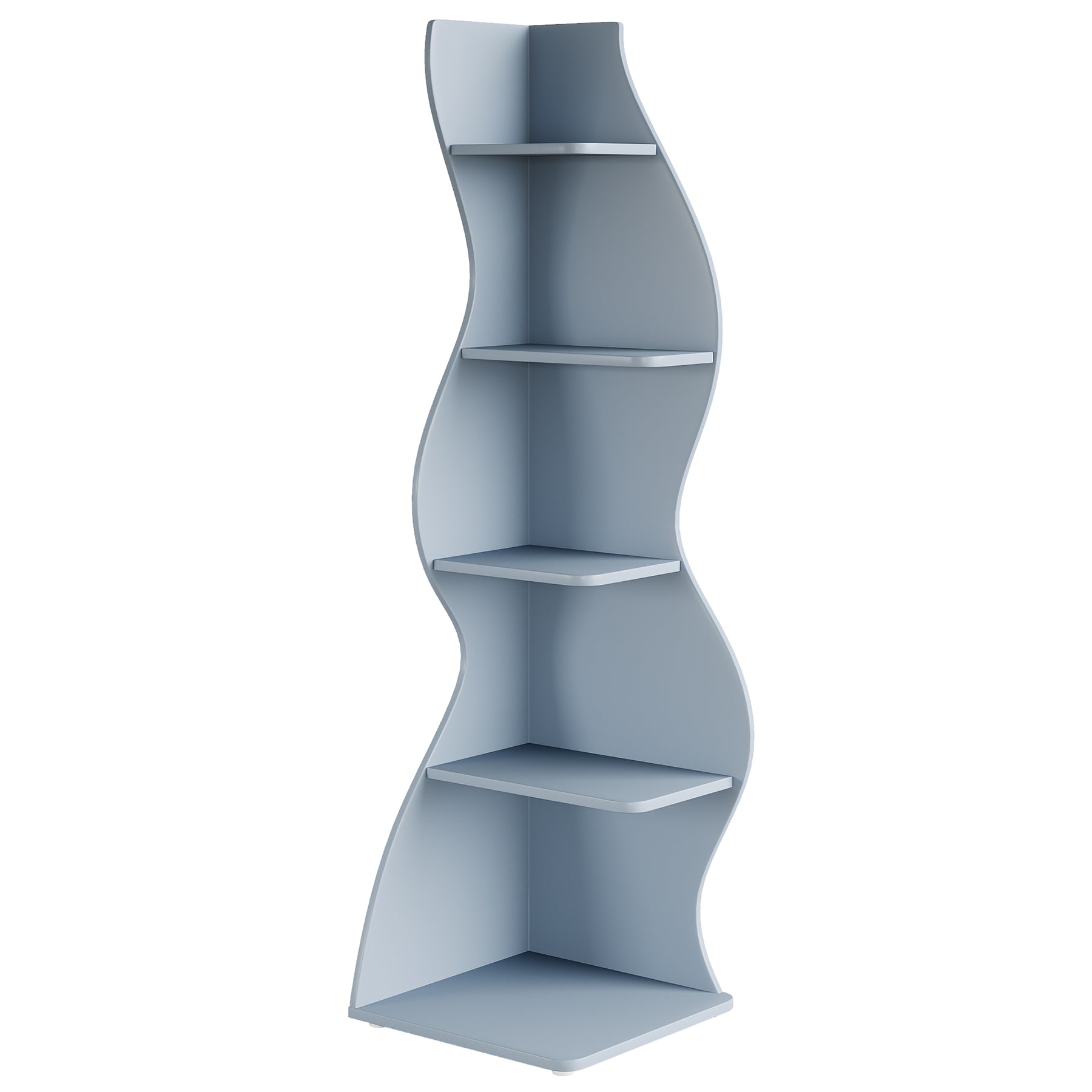 Tribesigns Scaffale Angolare, Moderno Mensola Angolare a 5 Livelli Scaffale per Scaffali Libreria Scaffale