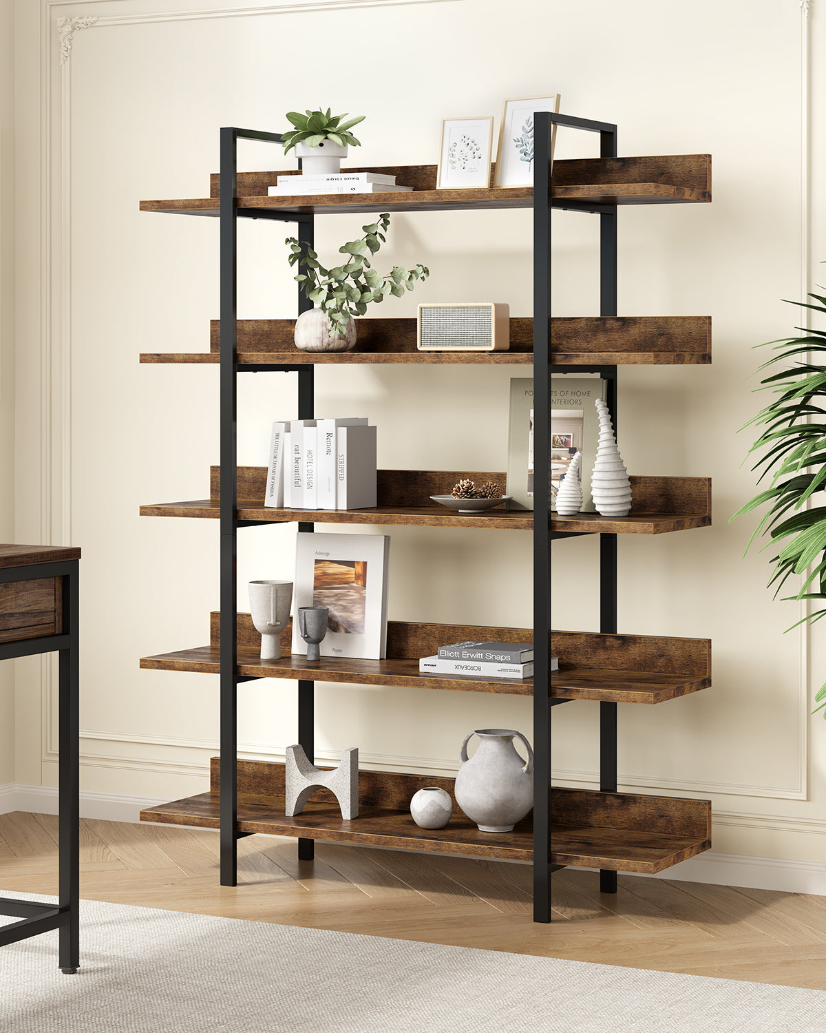 Tribesigns Scaffale per biblioteca industriale a 5 livelli, Scaffale per bilancia Scaffale portaoggetti