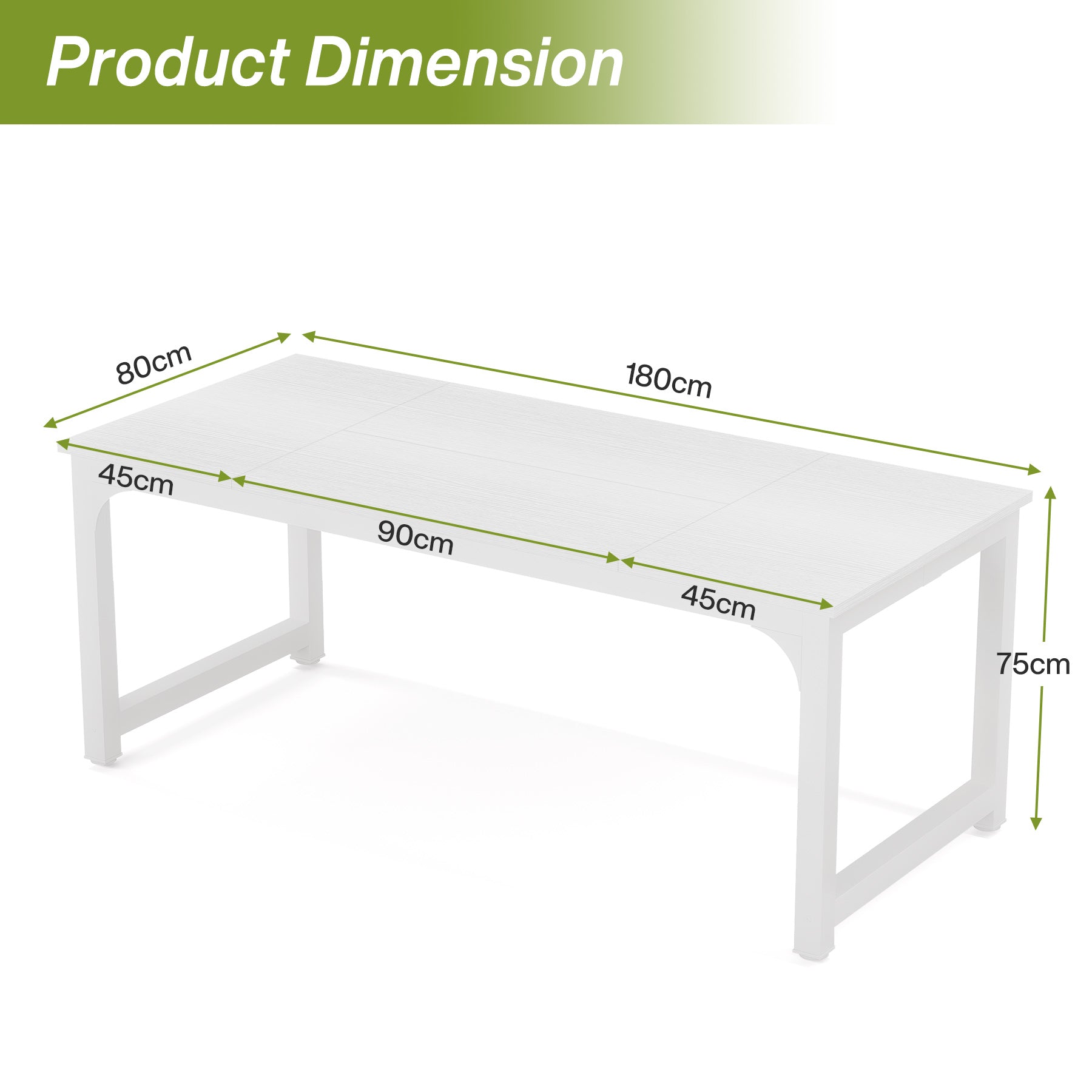 Tribesigns Scrivania, Scrivania da Ufficio per Studenti e Lavoratori Scrivania Gaming