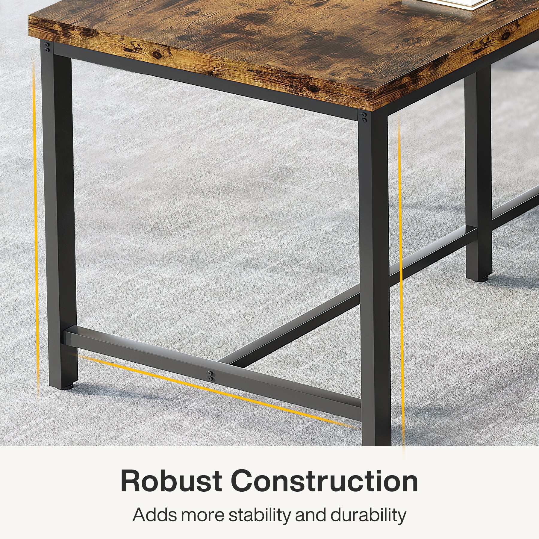 Tribesigns Scrivania, Scrivania per Computer extra Lunga 200 cm Scrivania per studio Camera da Letto