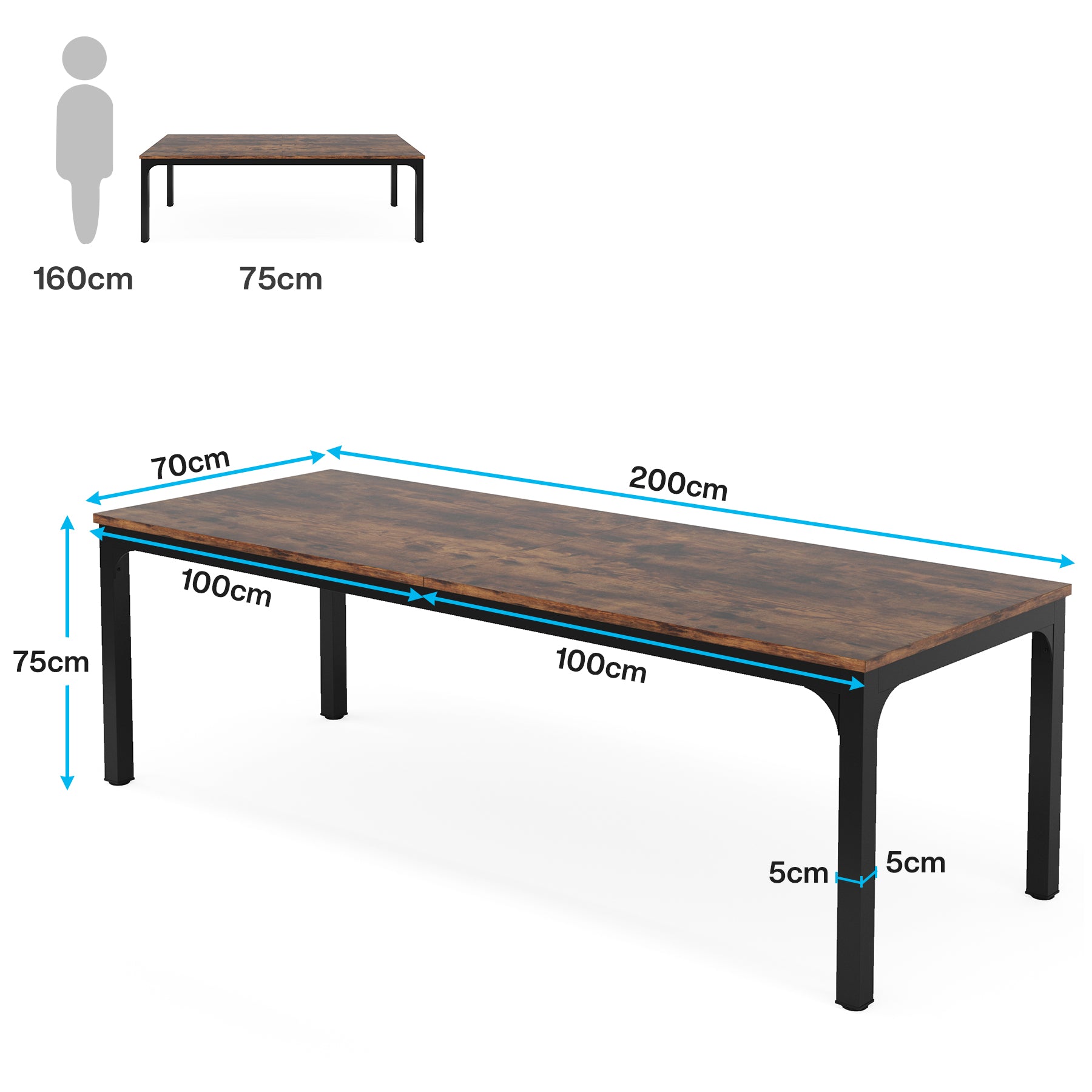 Tribesigns Scrivania per Computer, Scrivania da Ufficio per Studenti e Lavoratori