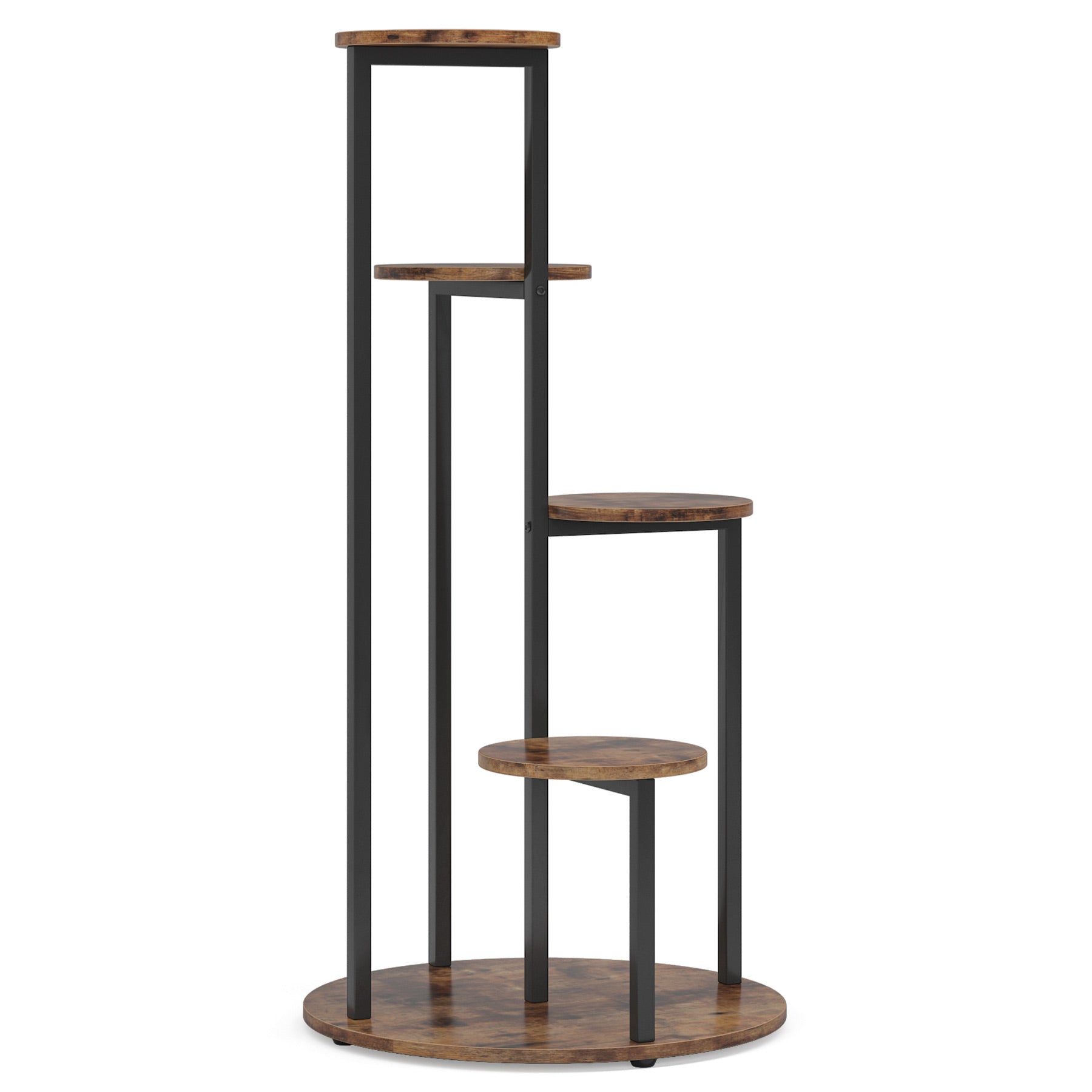 Tribesigns Supporto angolare per piante da interno, Scaffale alto a 4 ripiani