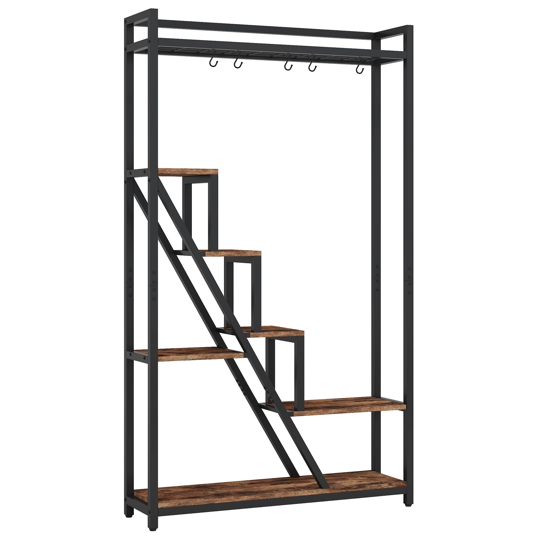 Tribesigns Supporto per piante da interno a 7 livelli, grande ripiano in metallo