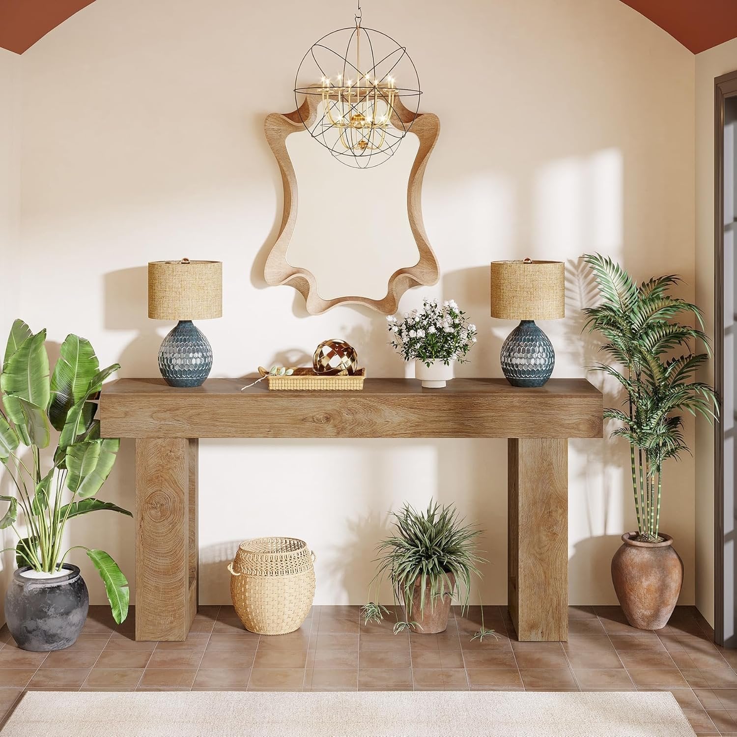 Tribesigns Tavolo consolle, 160 cm tavolo da ingresso stretto