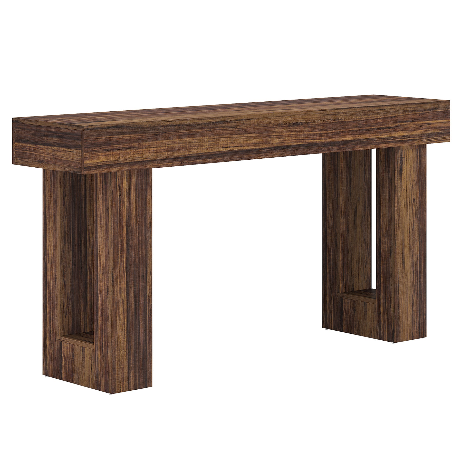 Consolle con cassetti e ripiani in legno ingegnerizzato grigio Consolle con cassetti e ripiani in legno ingegnerizzato grigio