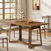 Tribesigns Tavolo da pranzo 120 cm, moderno tavolo da cusina rettangolare per 4-6 persone 3