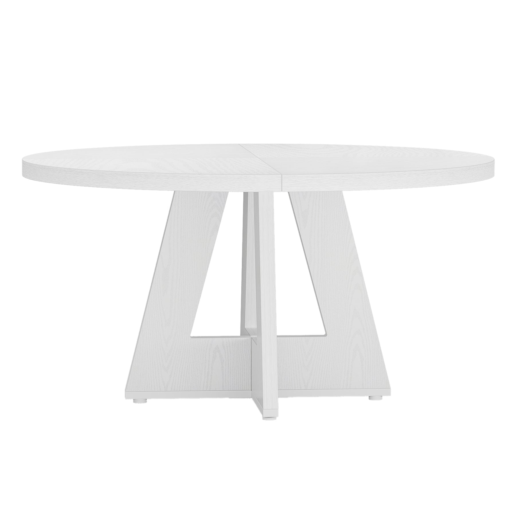 Tribesigns Tavolo da pranzo, 120 cm tavolo rotondo da cucina per 4 persone