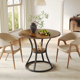 Tribesigns Tavolo da pranzo, 80 cm Tavolo da cusina rotondo per 2-4 persone 3