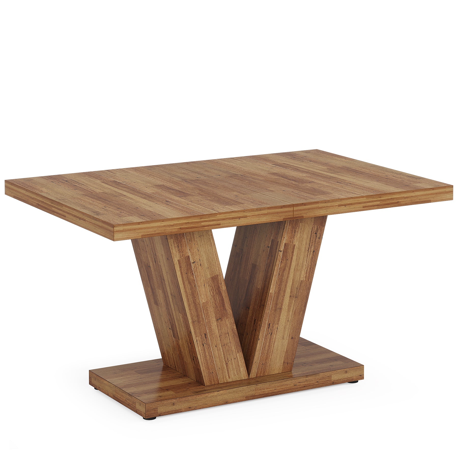 Tribesigns Tavolo da pranzo per 4 persone, Tavolo da cucina 120 cm Con base pesante