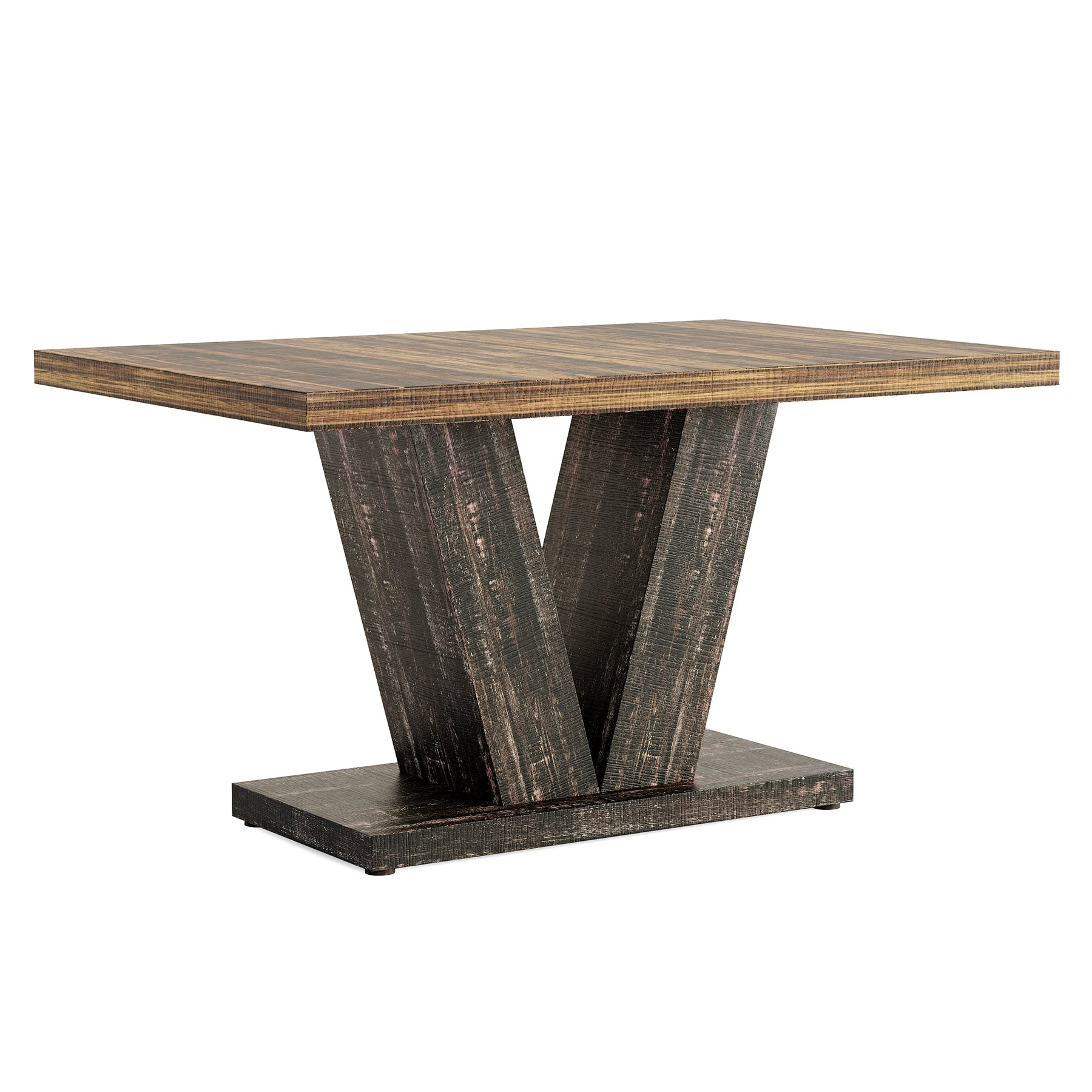 Tribesigns Tavolo da pranzo per 4 persone, Tavolo da cucina 120 cm Con base pesante