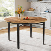 Tribesigns Tavolo da pranzo rotondo, tavolo da cucina da 118 cm tavolo da pranzo per 4 persone 3