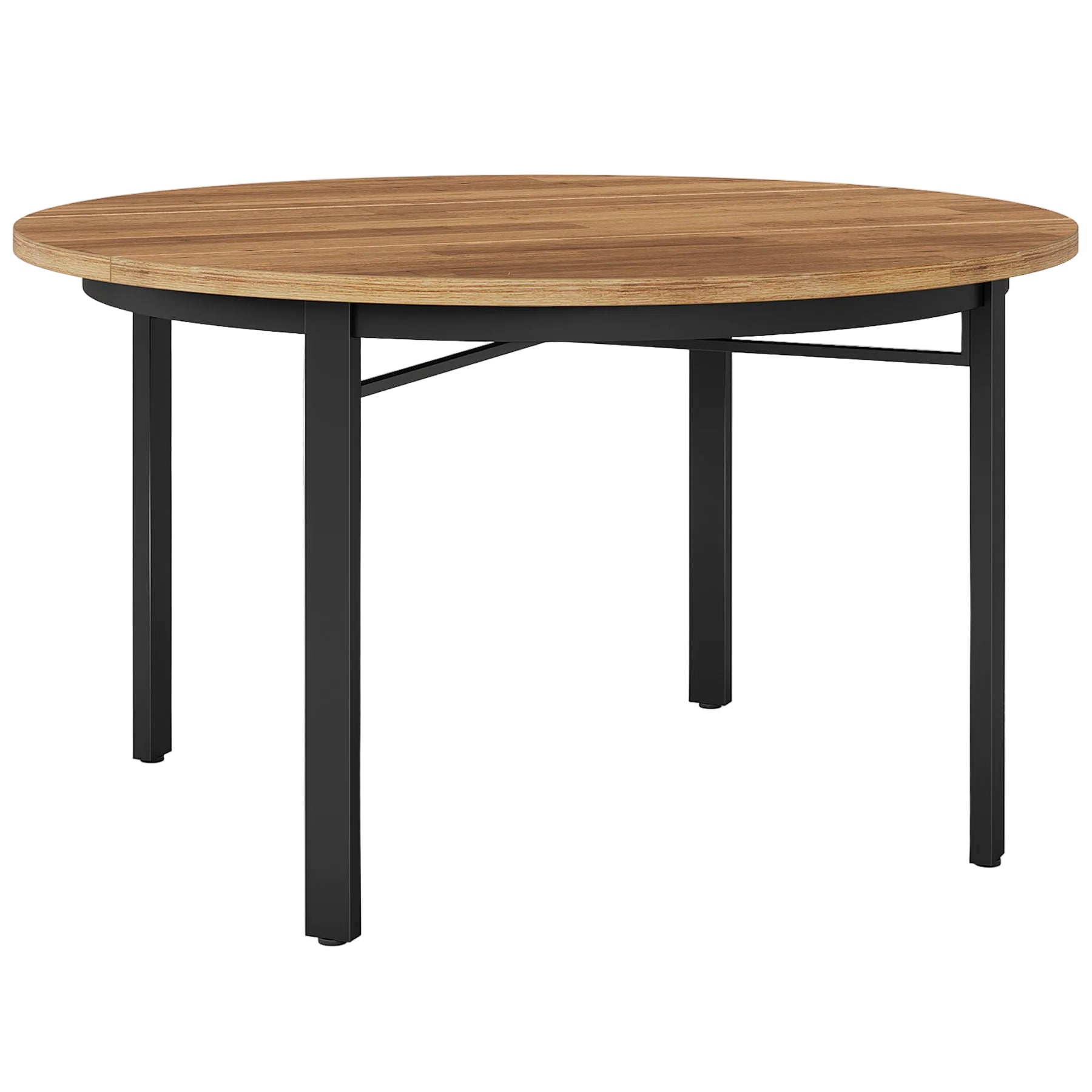Tribesigns Tavolo da pranzo rotondo, tavolo da cucina da 118 cm tavolo da pranzo per 4 persone