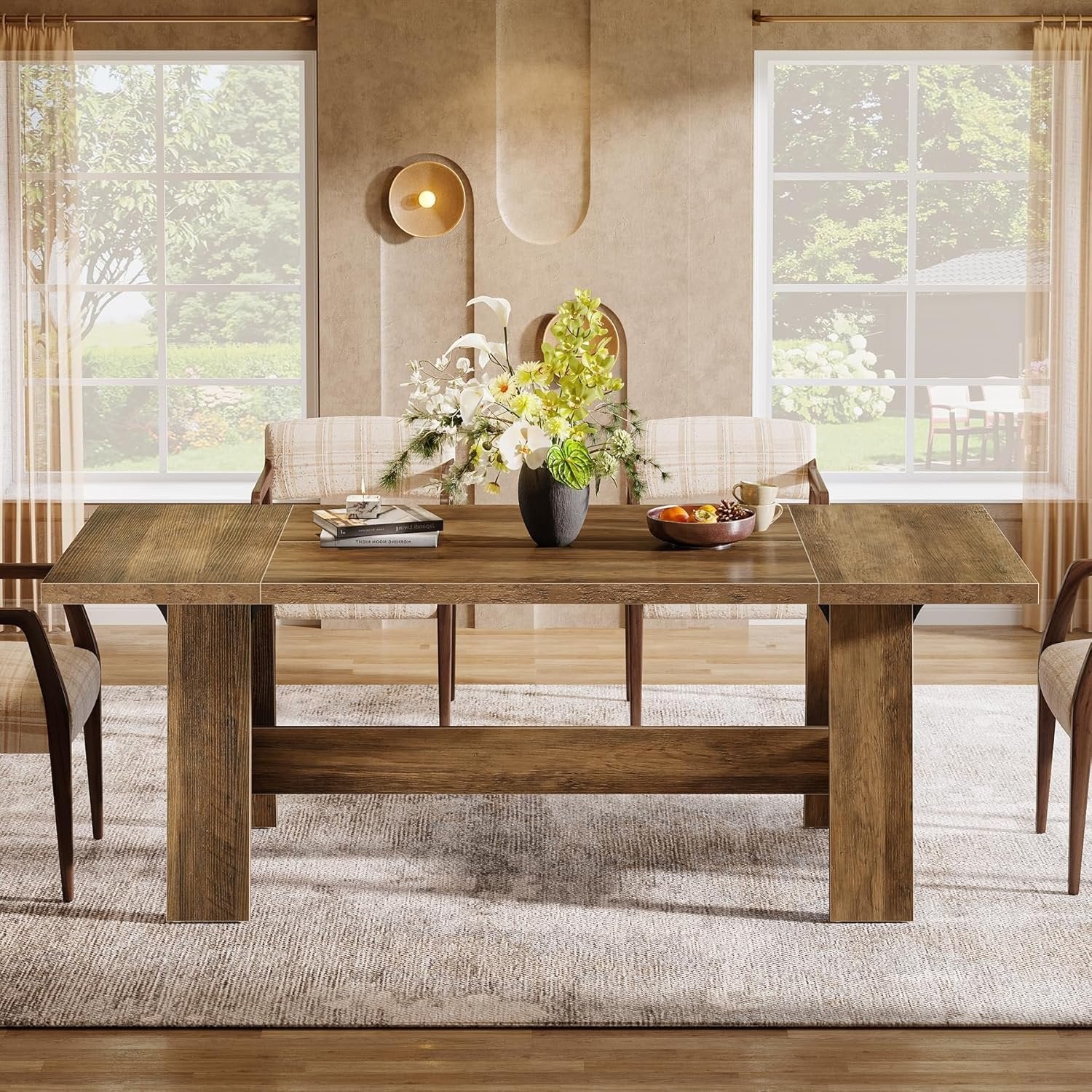 Tribesigns Tavolo da pranzo, tavolo da cucina da 180 cm per 6-8